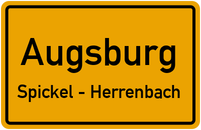 Straßenverzeichnis Augsburg Spickel - Herrenbach