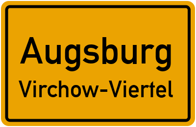 Straßenverzeichnis Augsburg Virchow-Viertel