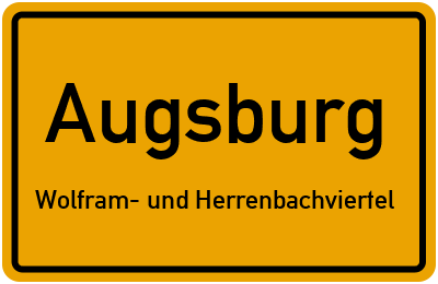 Straßenverzeichnis Augsburg Wolfram- und Herrenbachviertel