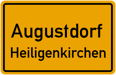 Straßenverzeichnis Augustdorf Heiligenkirchen