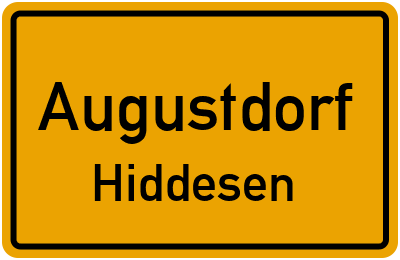 Straßenverzeichnis Augustdorf Hiddesen