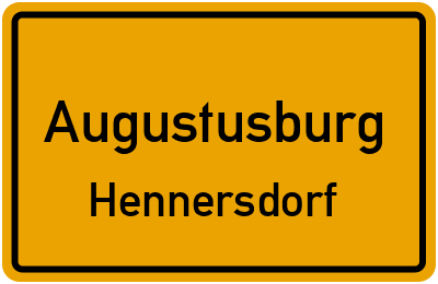 Straßenverzeichnis Augustusburg Hennersdorf