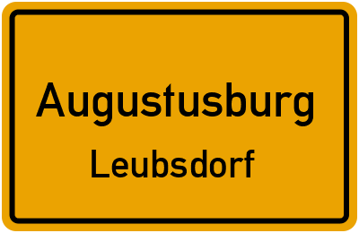 Straßenverzeichnis Augustusburg Leubsdorf