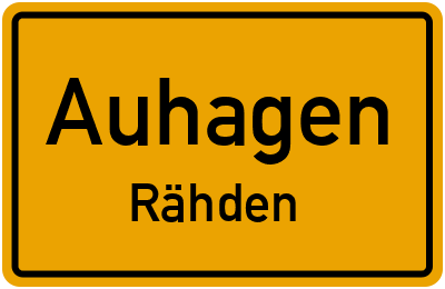 Straßenverzeichnis Auhagen Rähden