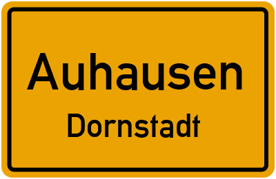 Ortsschild Auhausen Dornstadt