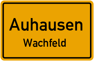 Straßenverzeichnis Auhausen Wachfeld