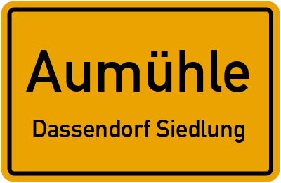 Straßenverzeichnis Aumühle Dassendorf Siedlung