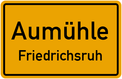 Straßenverzeichnis Aumühle Friedrichsruh