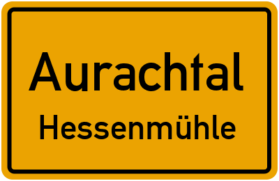 Straßenverzeichnis Aurachtal Hessenmühle