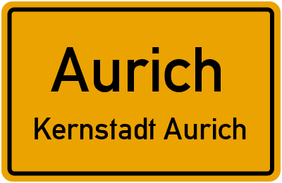 Straßenverzeichnis Aurich Kernstadt Aurich
