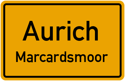 Straßenverzeichnis Aurich Marcardsmoor