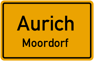 Straßenverzeichnis Aurich Moordorf