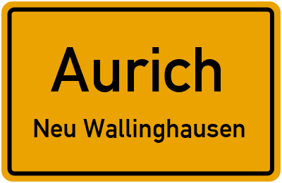 Straßenverzeichnis Aurich Neu Wallinghausen