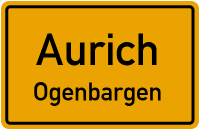 Straßenverzeichnis Aurich Ogenbargen