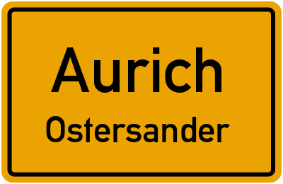 Straßenverzeichnis Aurich Ostersander