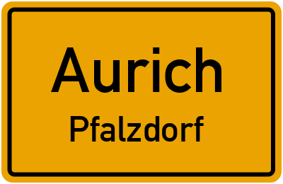 Straßenverzeichnis Aurich Pfalzdorf