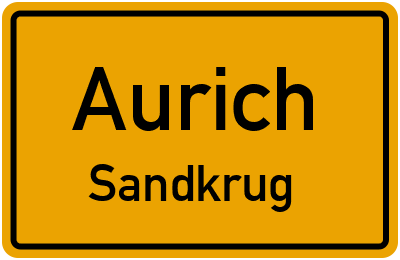 Straßenverzeichnis Aurich Sandkrug
