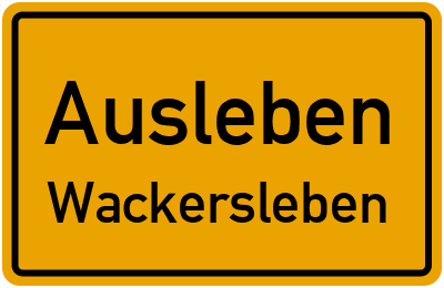 Straßenverzeichnis Ausleben Wackersleben