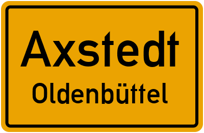 Straßenverzeichnis Axstedt Oldenbüttel