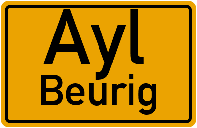 Straßenverzeichnis Ayl Beurig