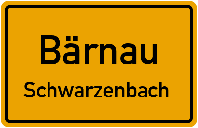Straßenverzeichnis Bärnau Schwarzenbach