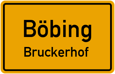 Straßenverzeichnis Böbing Bruckerhof