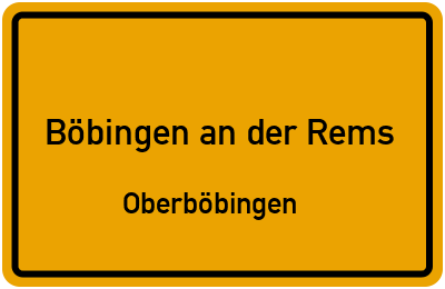 Straßenverzeichnis Böbingen an der Rems Oberböbingen