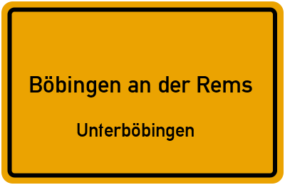 Straßenverzeichnis Böbingen an der Rems Unterböbingen