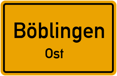 Straßenverzeichnis Böblingen Ost