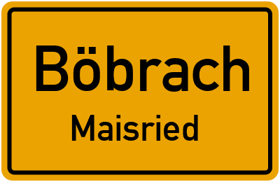 Straßenverzeichnis Böbrach Maisried