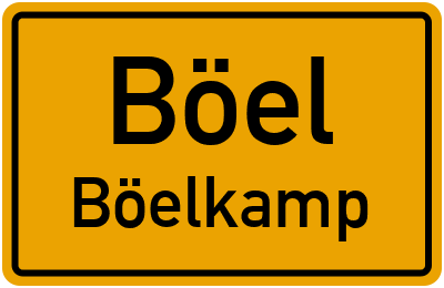 Straßenverzeichnis Böel Böelkamp