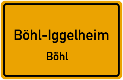 Straßenverzeichnis Böhl-Iggelheim Böhl