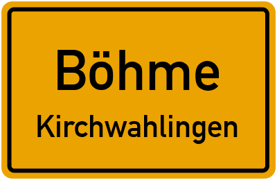 Straßenverzeichnis Böhme Kirchwahlingen
