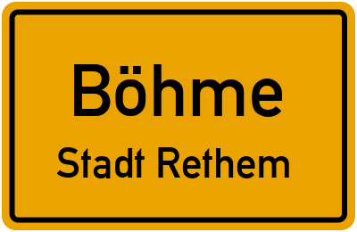 Straßenverzeichnis Böhme Stadt Rethem