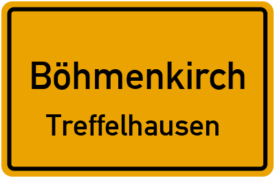 Ortsschild Böhmenkirch Treffelhausen