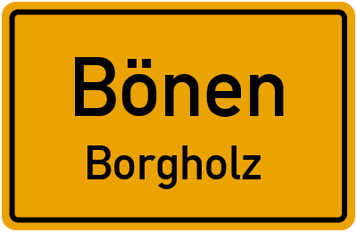 Straßenverzeichnis Bönen Borgholz