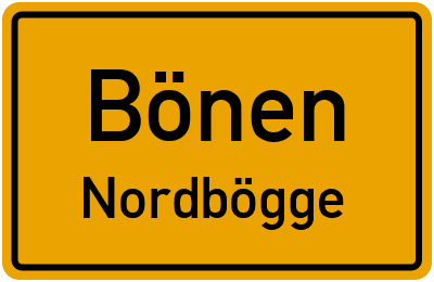 Straßenverzeichnis Bönen Nordbögge