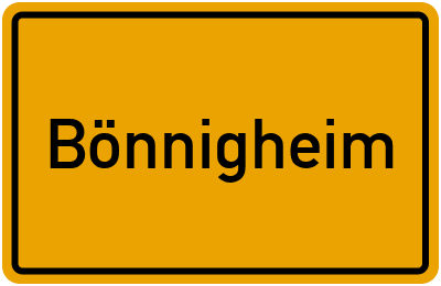 Ortsschild von Stadt Bönnigheim in Baden-Württemberg