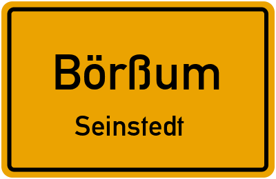 Straßenverzeichnis Börßum Seinstedt