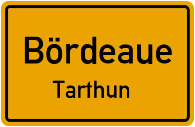Straßenverzeichnis Bördeaue Tarthun