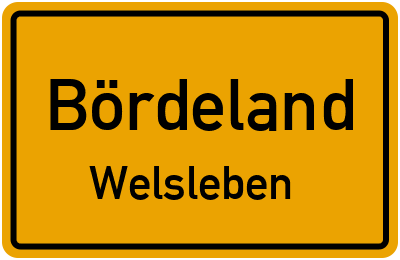 Straßenverzeichnis Bördeland Welsleben