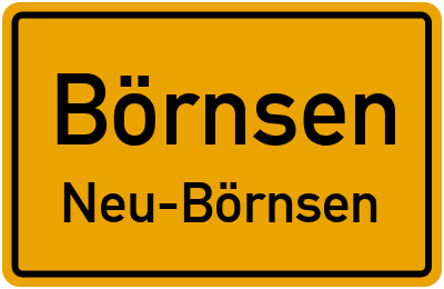 Straßenverzeichnis Börnsen Neu-Börnsen