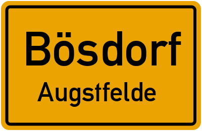 Straßenverzeichnis Bösdorf Augstfelde