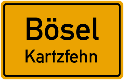 Straßenverzeichnis Bösel Kartzfehn