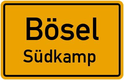 Straßenverzeichnis Bösel Südkamp