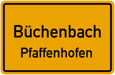 Straßenverzeichnis Büchenbach Pfaffenhofen
