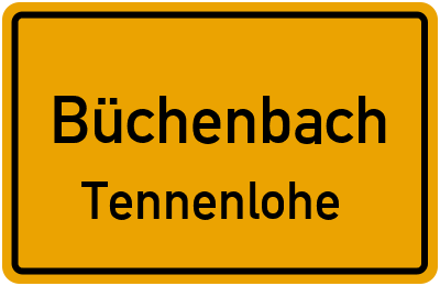 Straßenverzeichnis Büchenbach Tennenlohe