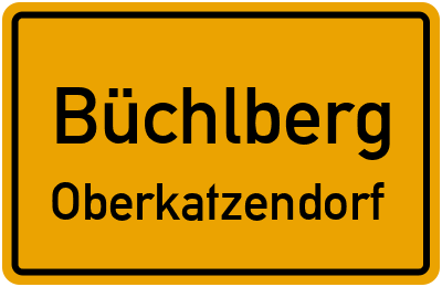 Ortsschild Büchlberg Oberkatzendorf