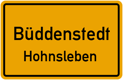Straßenverzeichnis Büddenstedt Hohnsleben
