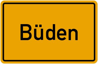 Ortsschild von Büden in Sachsen-Anhalt